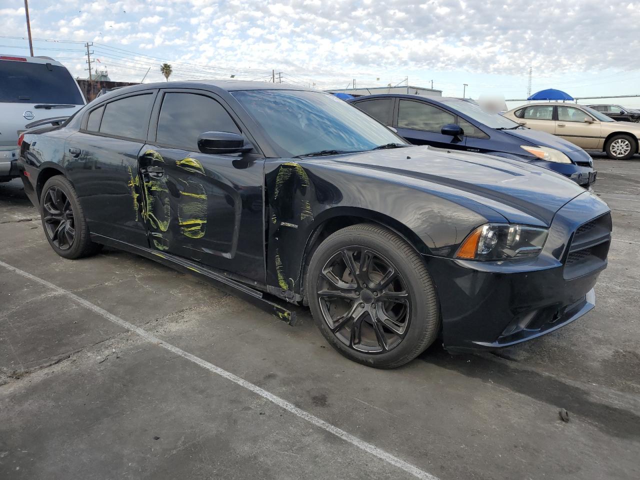 2012 Dodge Charger VIN 2C3CDXCT4CH150844 Copart auction photo, side damage thumbnail 4