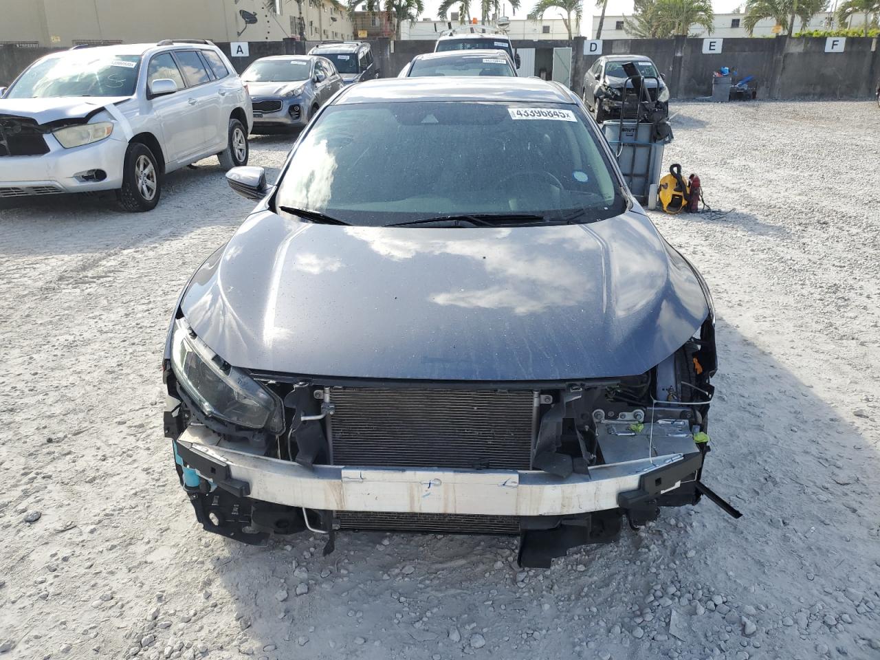 2021 Honda Civic VIN 2HGFC2F61MH525869 Copart auction photo, front end / rear end damage thumbnail 5