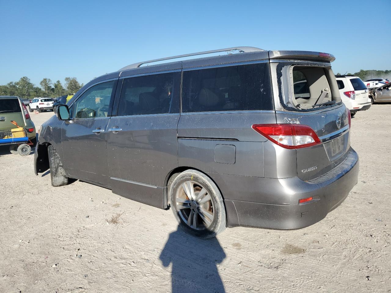 2013 Nissan Quest VIN JN8AE2KPXD9069117 Copart auction photo, all over damage thumbnail 2