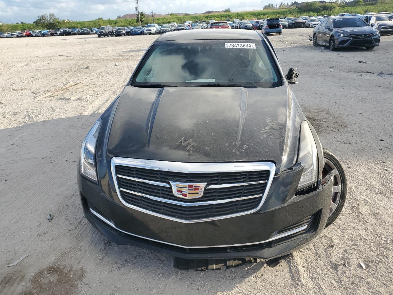 2017 Cadillac ATS VIN 1G6AB5RX0H0128216 Copart auction photo, side / front end damage thumbnail 5