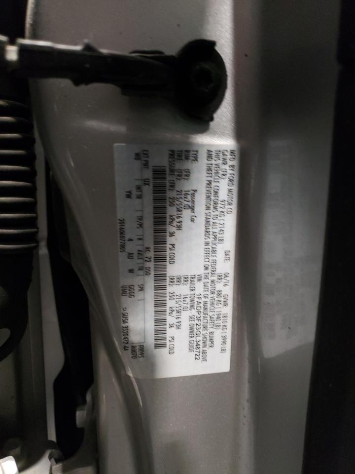 2016 Ford Focus VIN 1FADP3F23GL348722 Copart auction photo, all over damage thumbnail 12