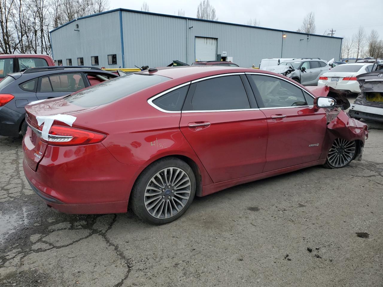 2017 Ford Fusion VIN 3FA6P0LU8HR401964 Copart auction photo, front end damage thumbnail 3