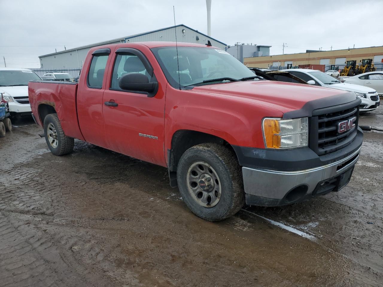 2013 GMC Sierra VIN 1GTR1TEX3DZ129802 Copart auction photo, rear end / side damage thumbnail 4