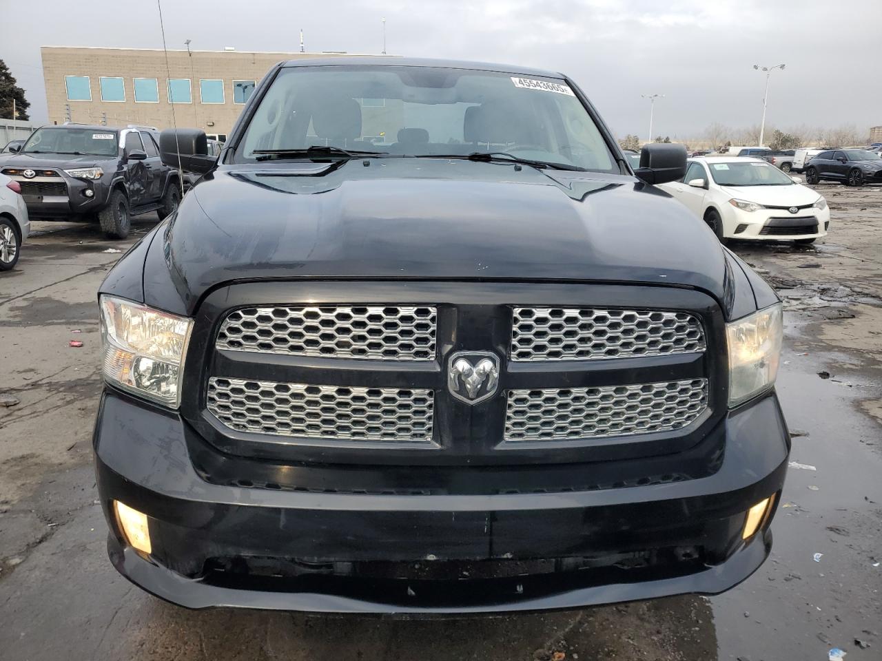 2013 RAM 1500 VIN 1C6RR7FT0DS576521 Copart auction photo, rear end / hail damage thumbnail 5