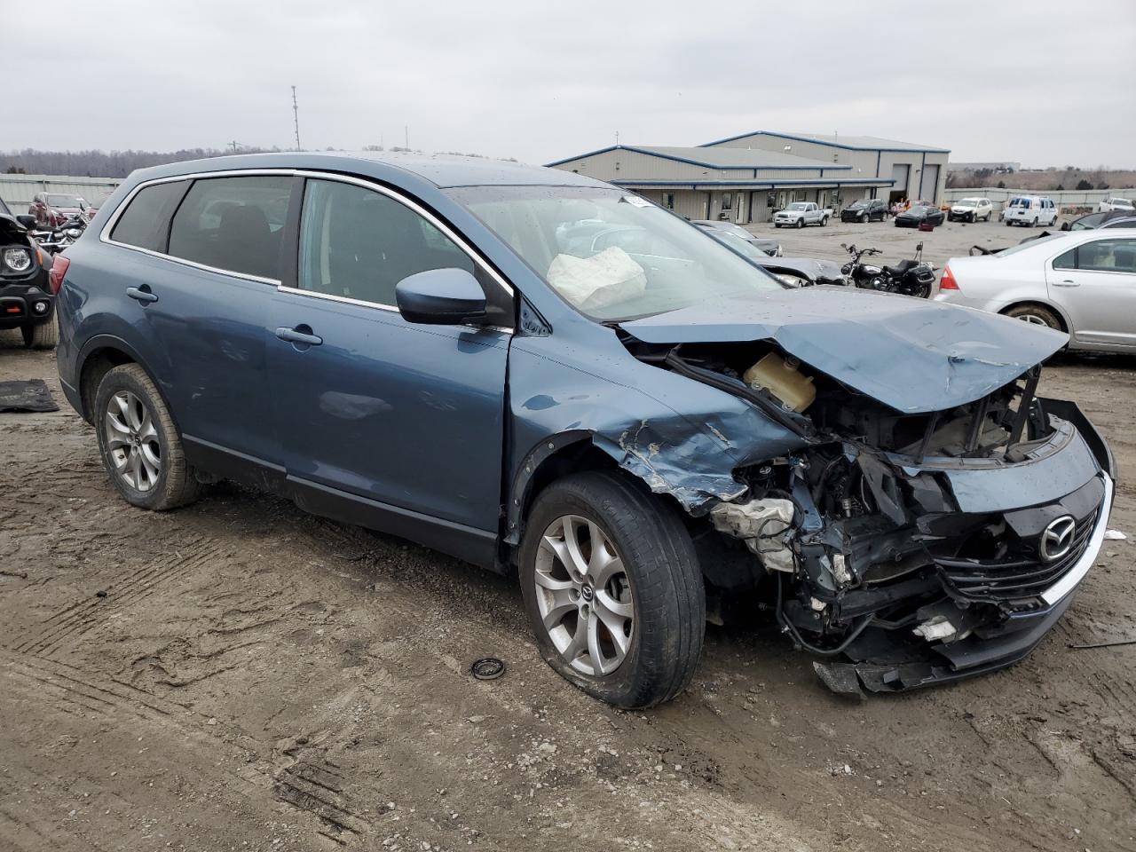 2014 Mazda CX-9 VIN JM3TB2BA7E0434407 Copart auction photo, front end / minor dent/scratches damage thumbnail 4