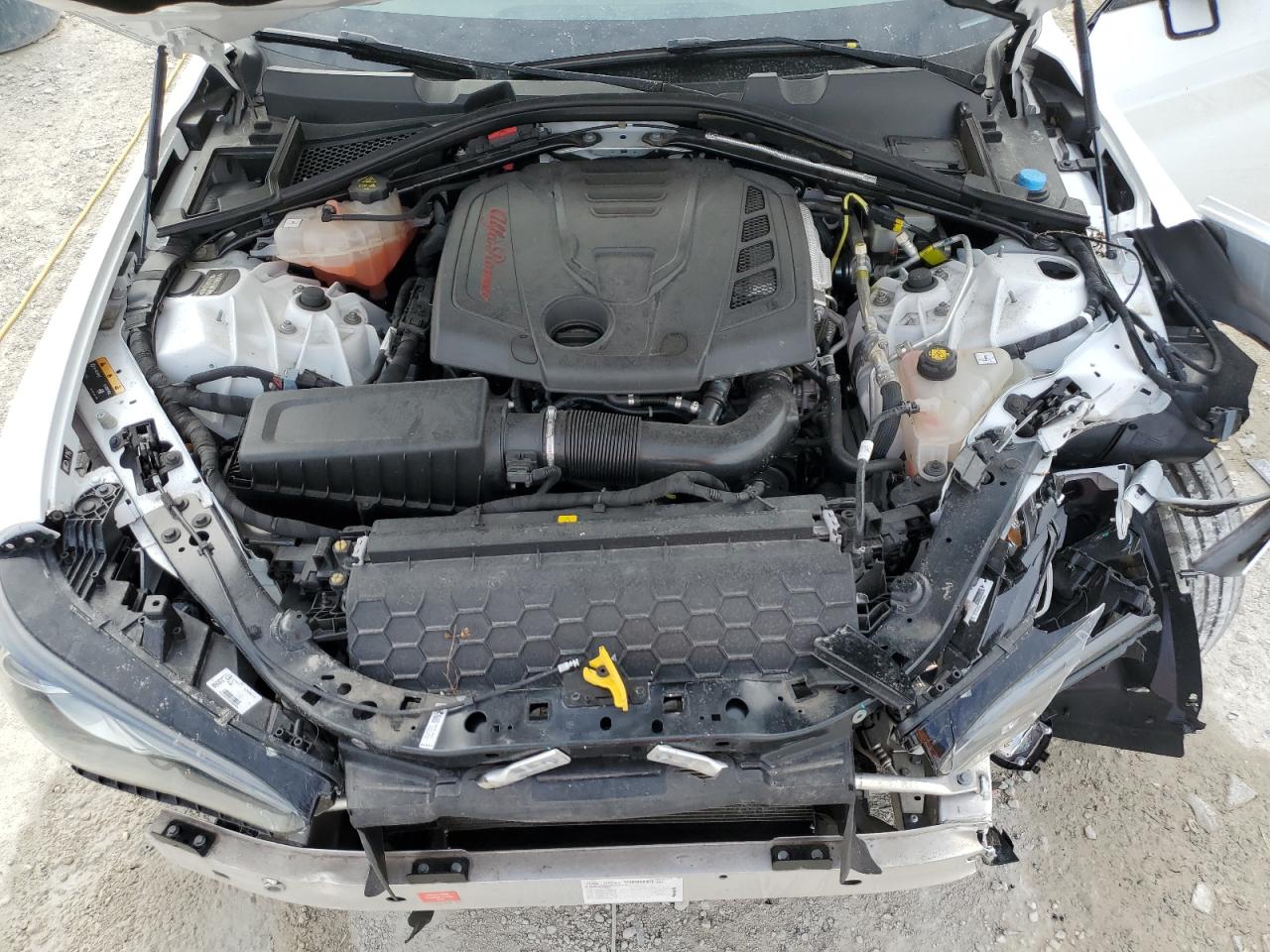 2021 Alfa Romeo Giulia VIN ZARFAMBNXM7640744 Copart auction photo, front end damage thumbnail 11
