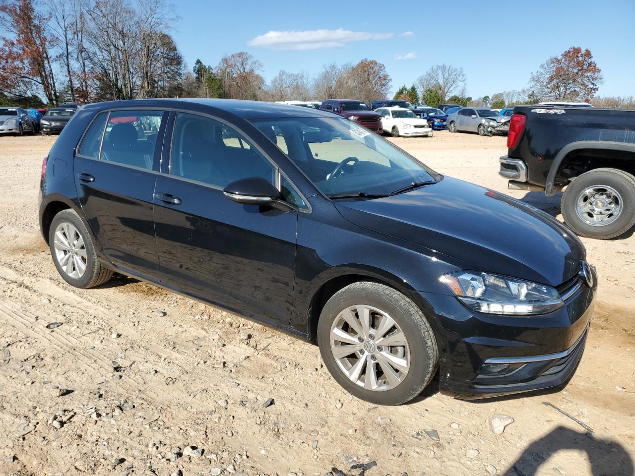 2019 Volkswagen Golf VIN 3VWG57AU4KM031520 Copart auction photo, front end / side damage thumbnail 4