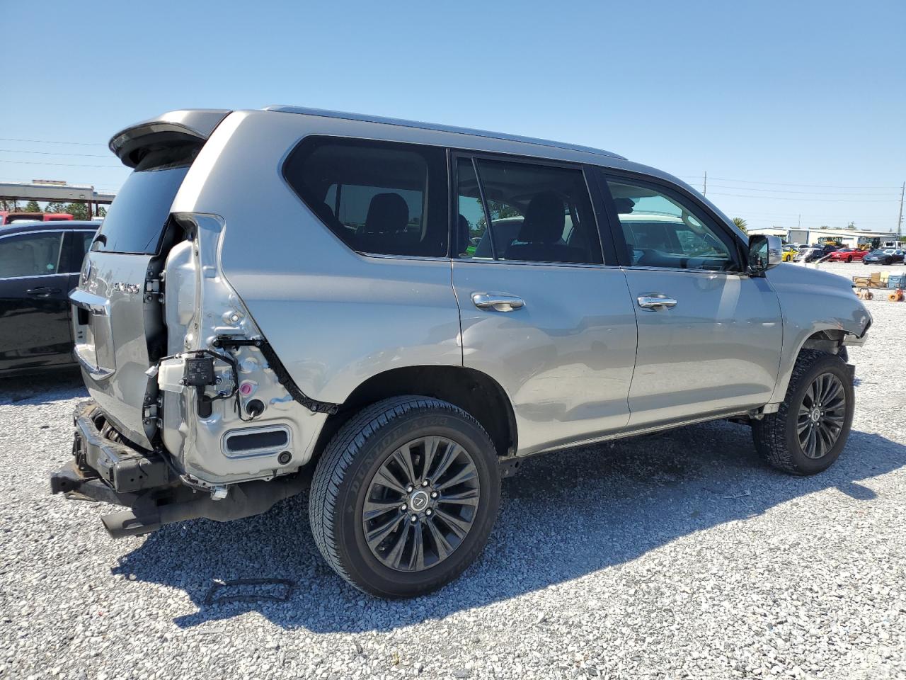 2023 Lexus GX VIN JTJAM7BX0P5368300 Copart auction photo, front end / rear end damage thumbnail 3