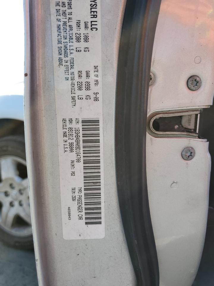 2009 Dodge Caliber VIN 1B3HB48A09D164700 Copart auction photo, front end damage thumbnail 12