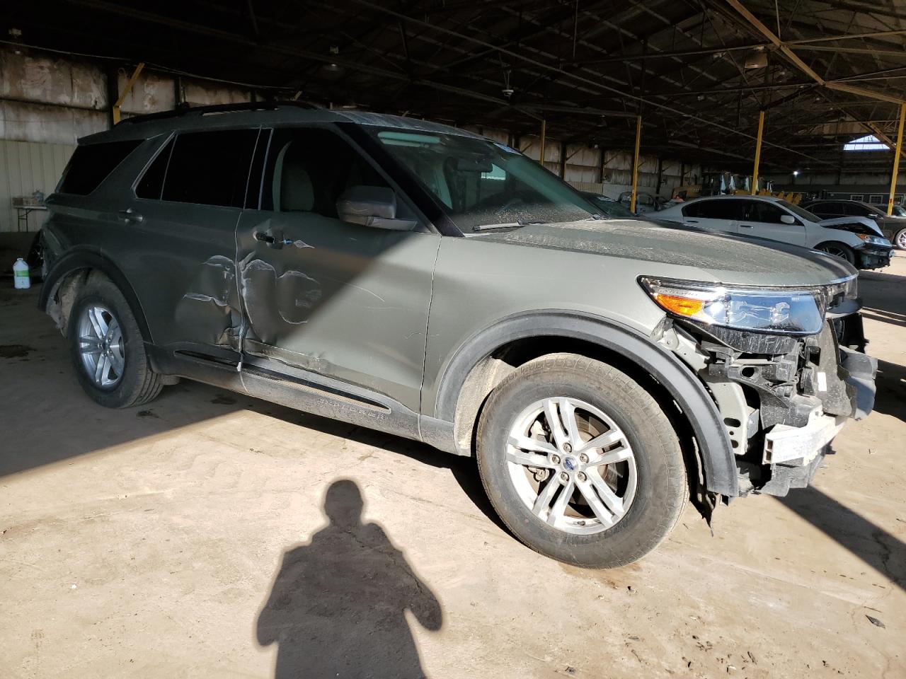 2020 Ford Explorer VIN 1FMSK7DH1LGC30827 Copart auction photo, rear end / side damage thumbnail 4