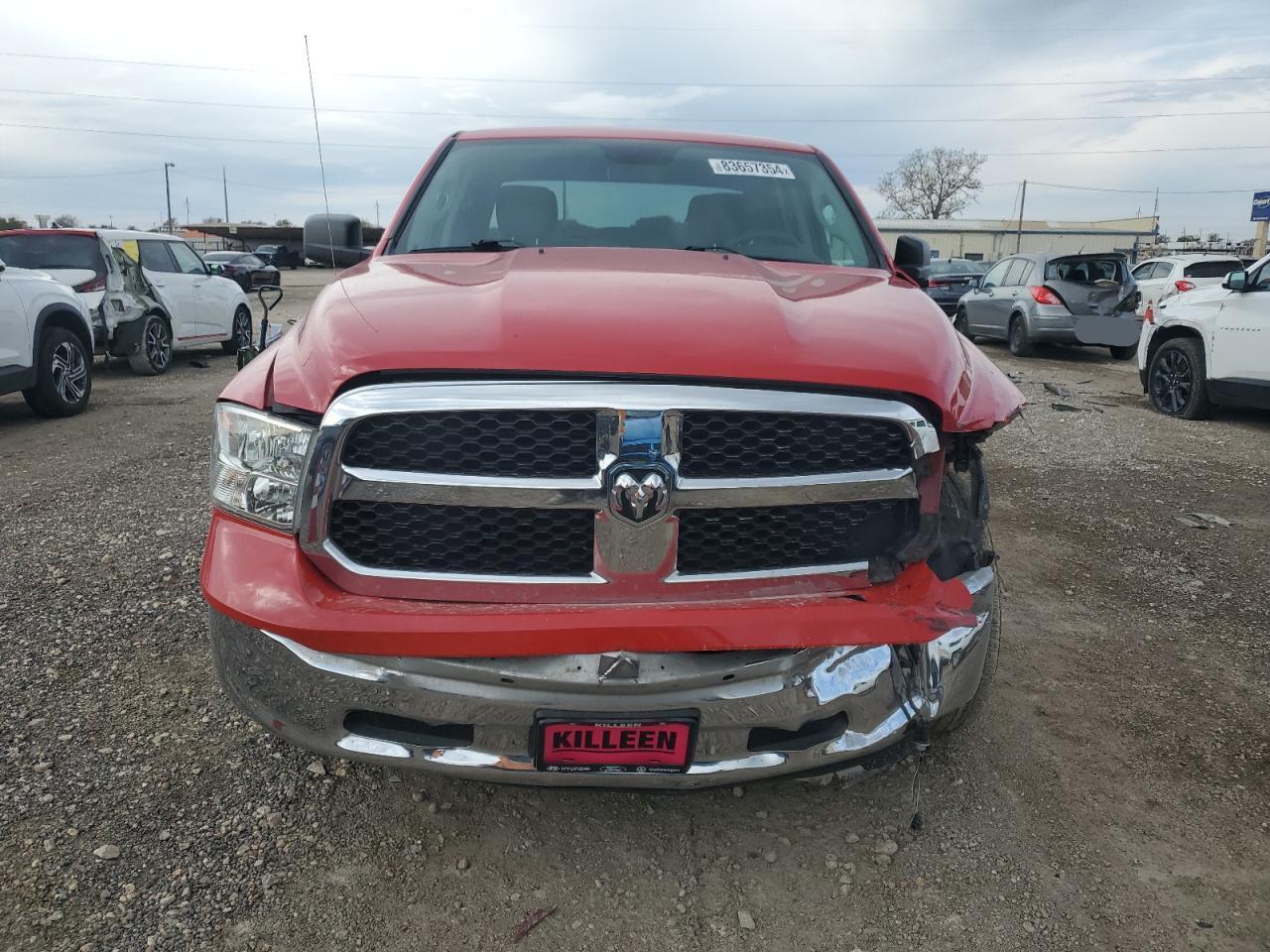 2021 RAM 1500 VIN 1C6RR6LG1MS530343 Copart auction photo, front end damage thumbnail 5