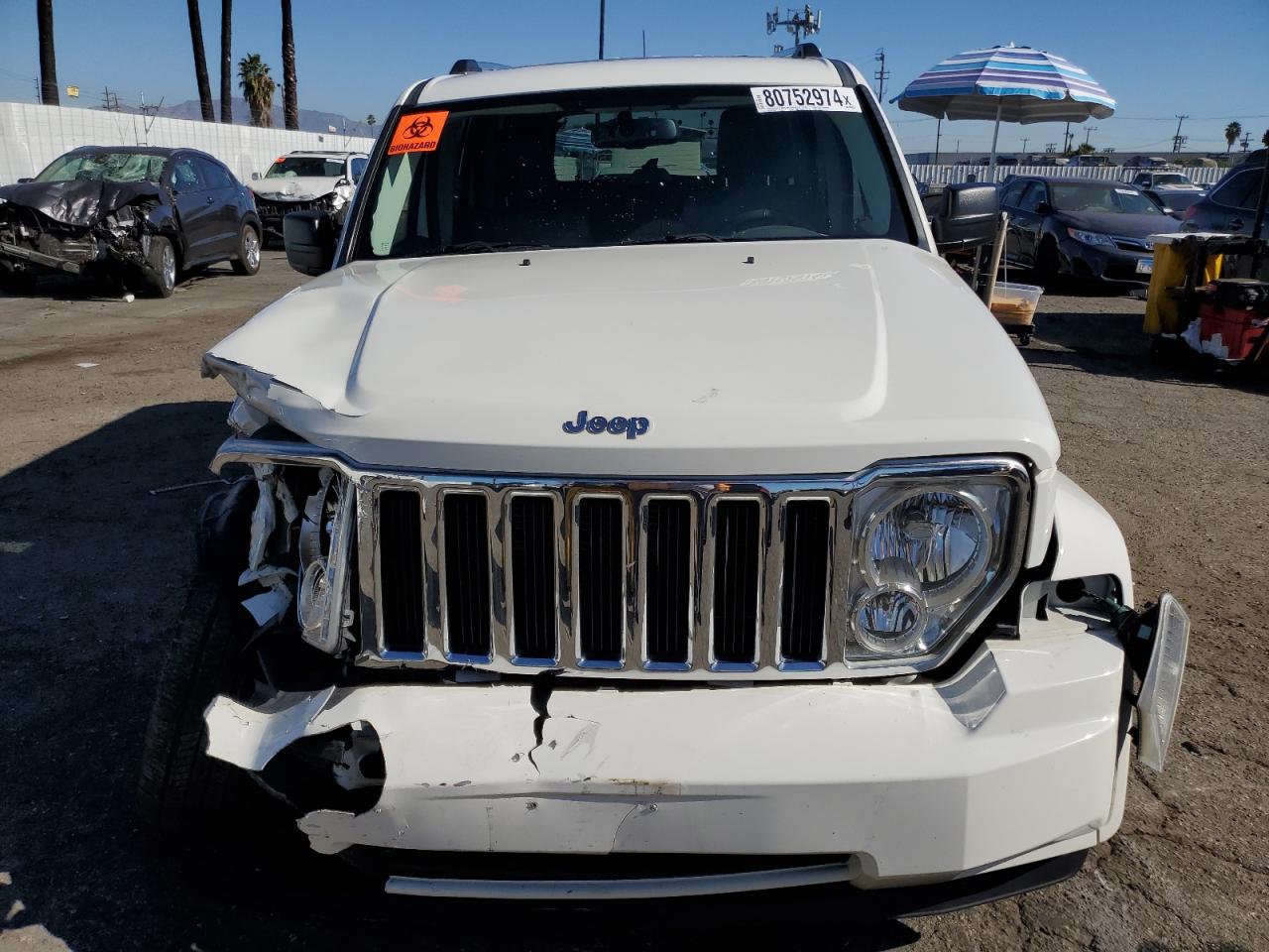 2008 Jeep Liberty (North America) VIN 1J8GN58K28W112884 Copart auction photo, front end / minor dent/scratches damage thumbnail 5