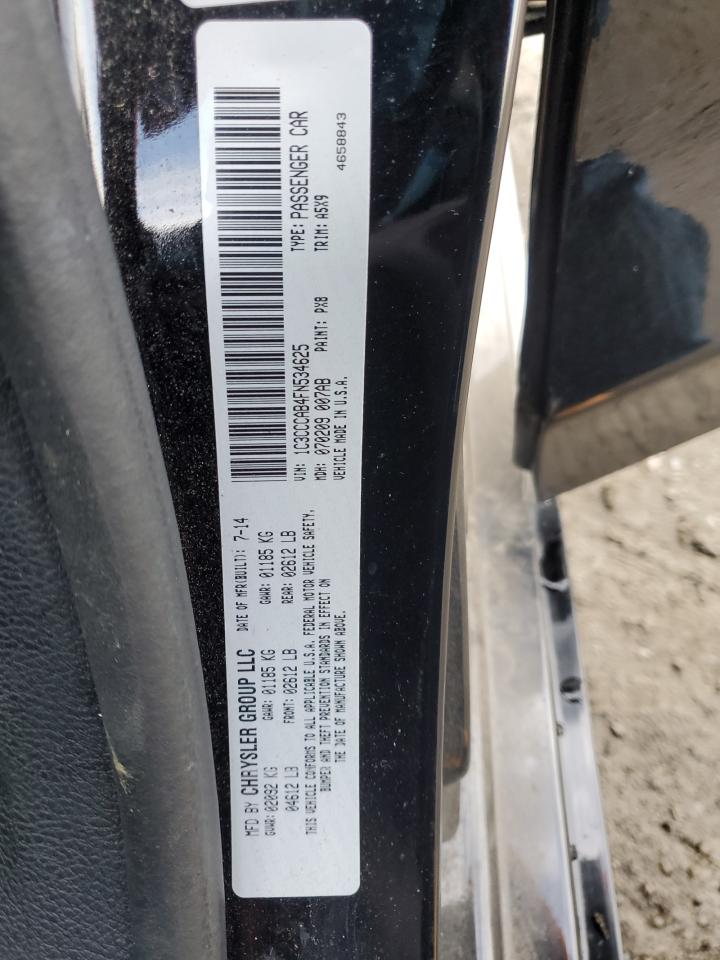 2015 Chrysler 200 VIN 1C3CCCAB4FN534625 Copart auction photo, front end / side damage thumbnail 12