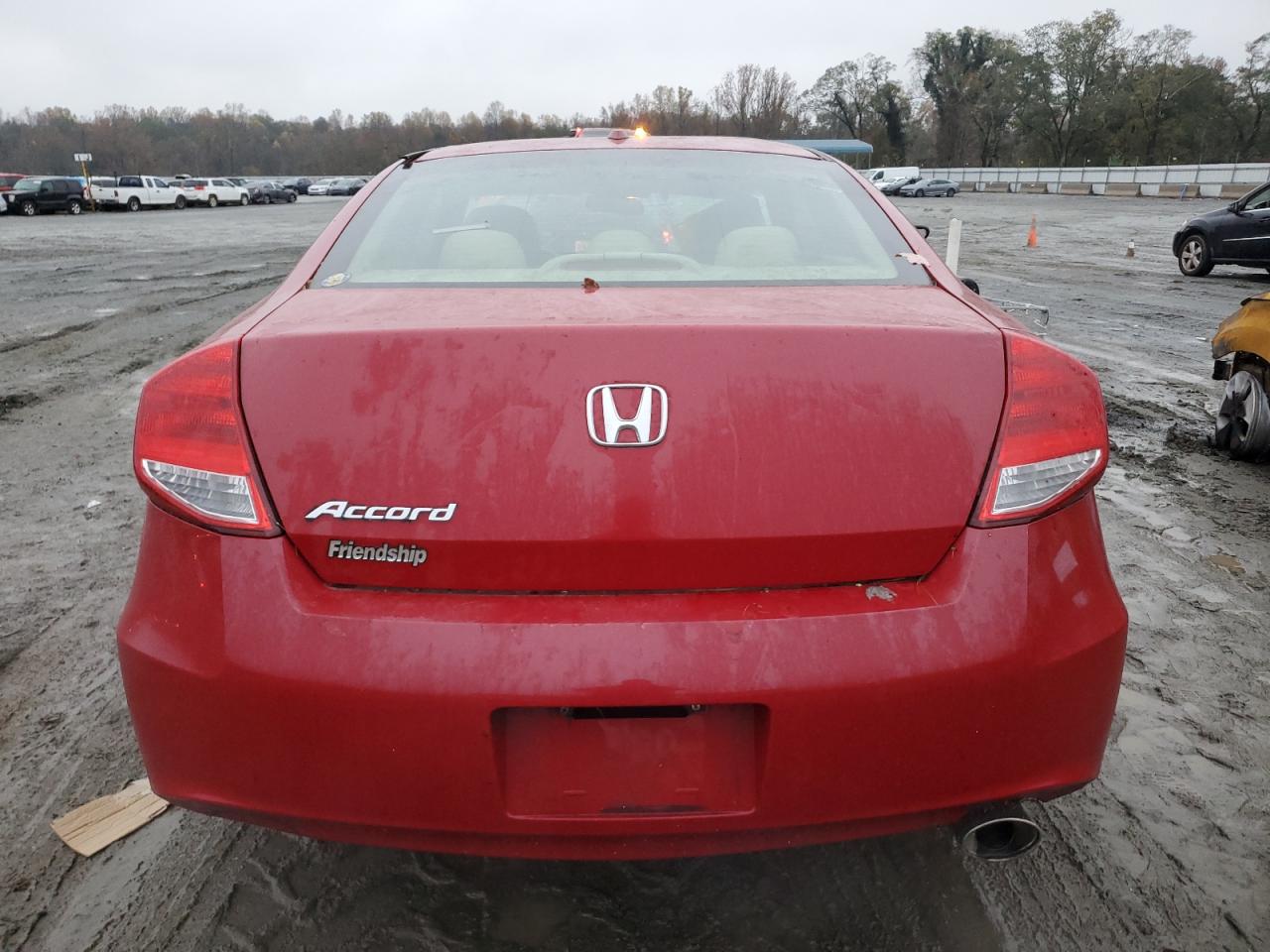 2012 Honda Accord VIN 1HGCS1B83CA007637 Copart auction photo, top/roof damage thumbnail 6
