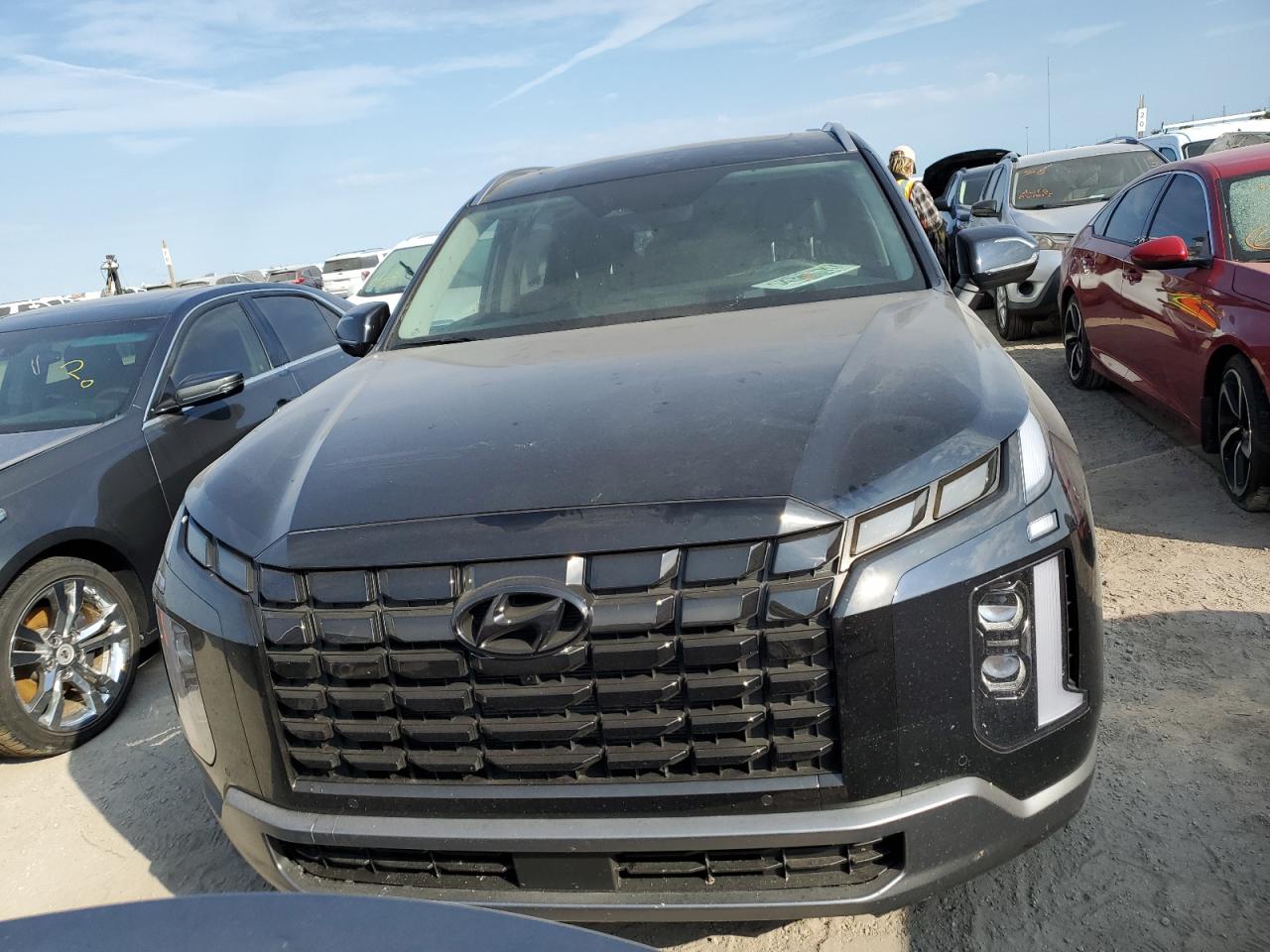 2023 Hyundai Palisade VIN KM8R54GE6PU488273 Copart auction photo, water/flood damage thumbnail 5