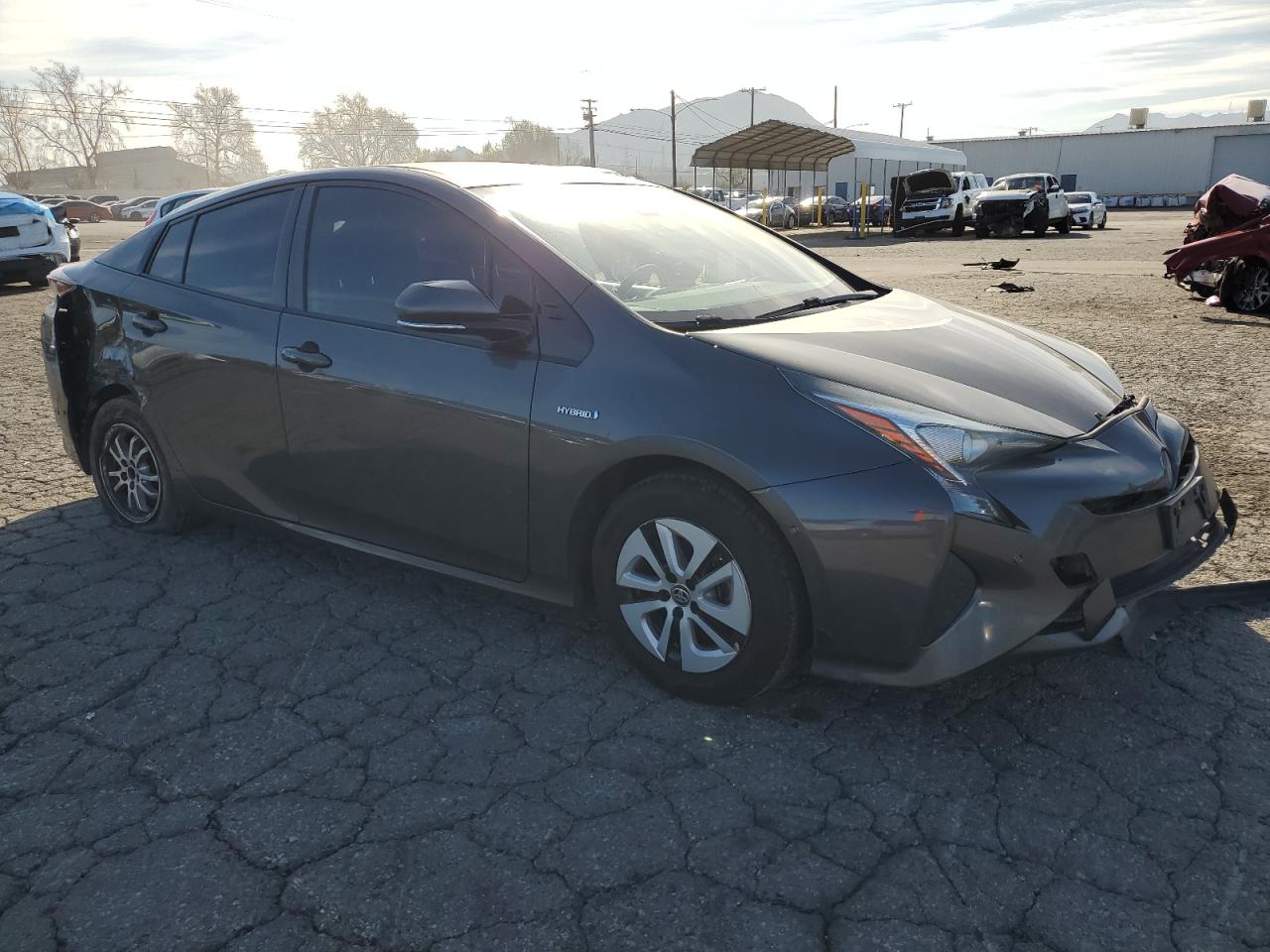 2018 Toyota Prius VIN JTDKBRFUXJ3594629 Copart auction photo, all over damage thumbnail 4