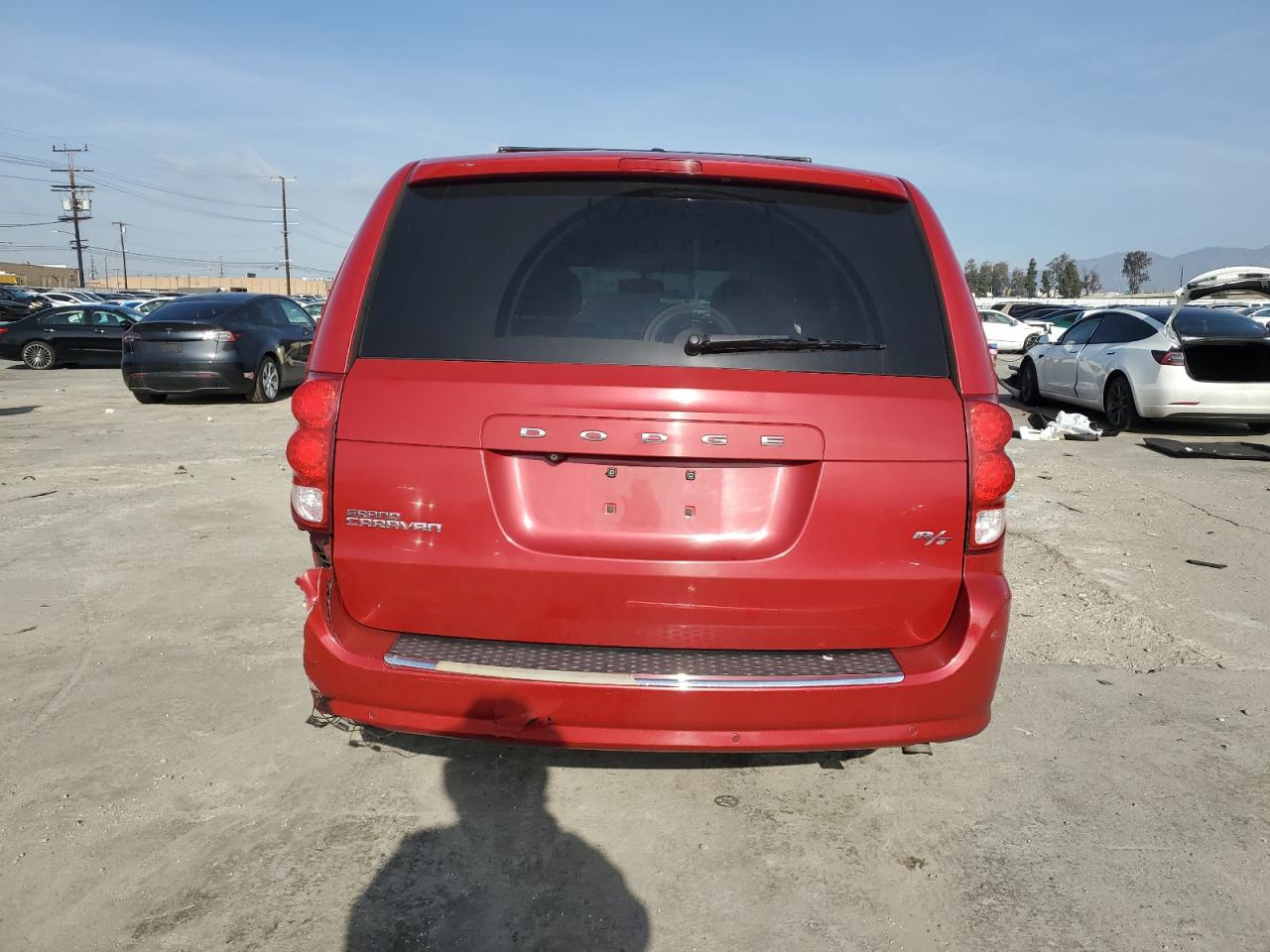 2015 Dodge Caravan VIN 2C4RDGEG8FR531083 Copart auction photo, rear end / side damage thumbnail 6