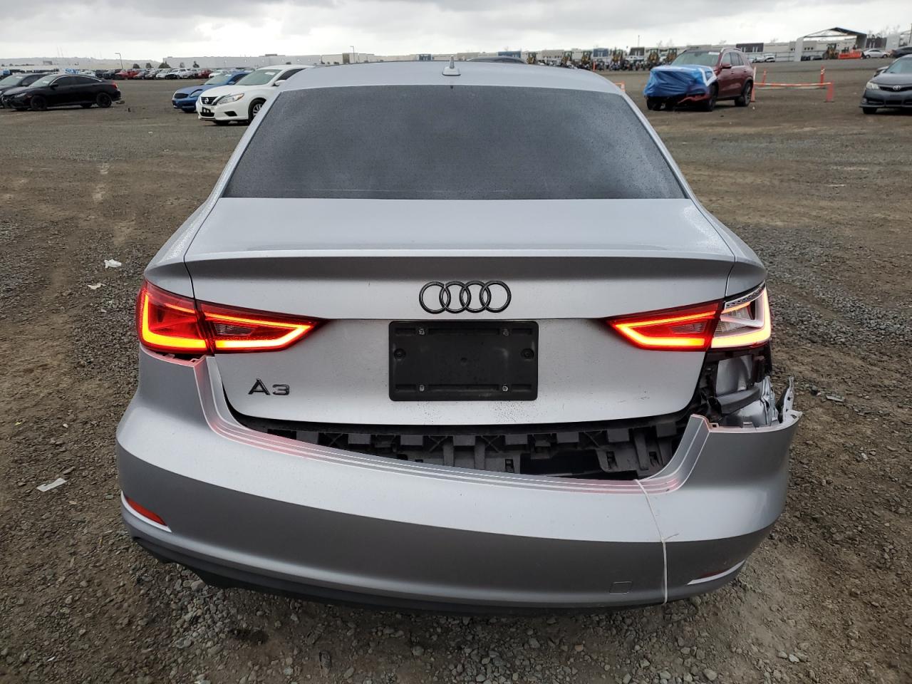 2015 Audi A3 VIN WAUBFGFF4F1121979 Copart auction photo, rear end / front end damage thumbnail 6
