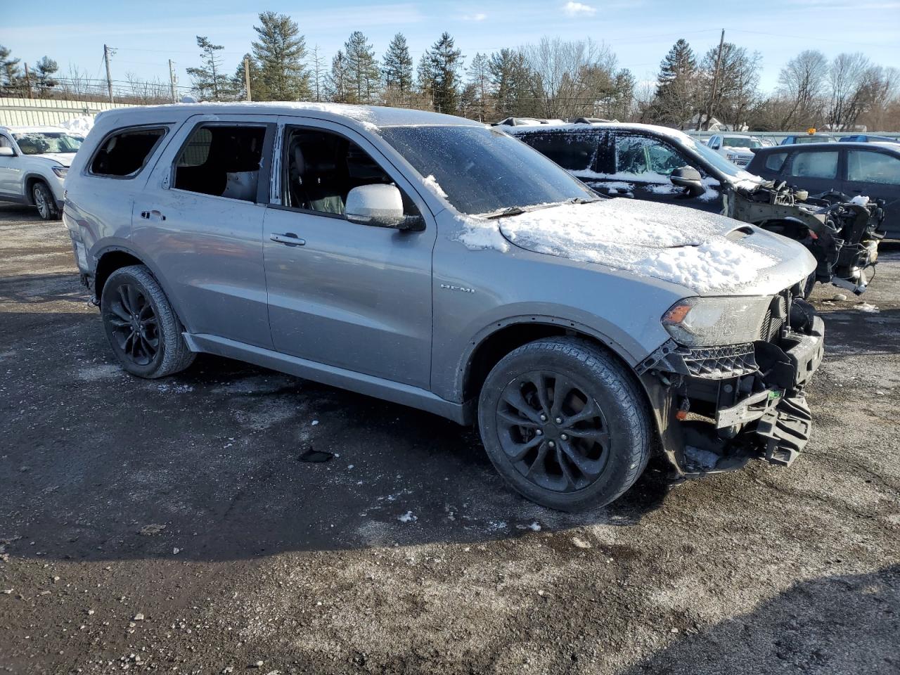 2020 Dodge Durango VIN 1C4SDJCT1LC262217 Copart auction photo, rear end / front end damage thumbnail 4