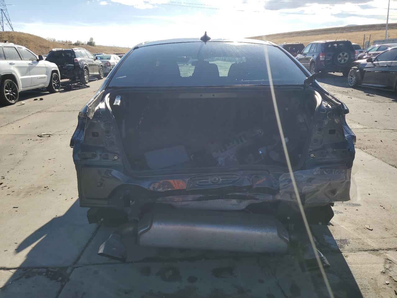 2021 BMW 5er VIN WBA73BJ01MCF31180 Copart auction photo, rear end damage thumbnail 6