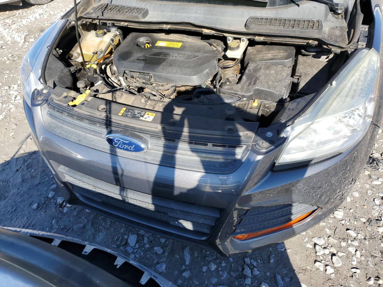 2014 Ford Escape VIN 1FMCU0GX6EUB22278 Copart auction photo, undercarriage damage thumbnail 13