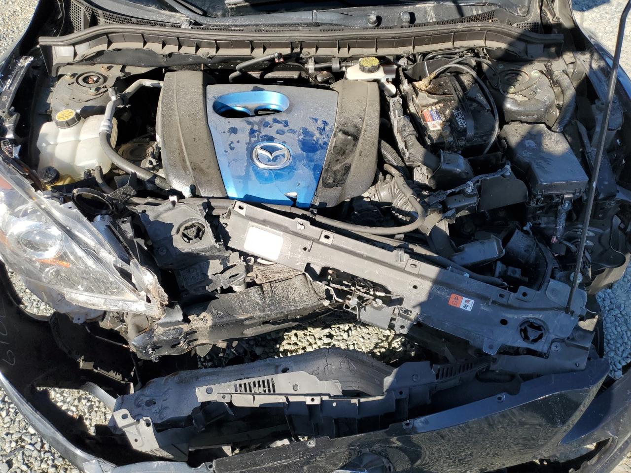 2013 Mazda 3 VIN JM1BL1U77D1721929 Copart auction photo, front end / damage history damage thumbnail 11