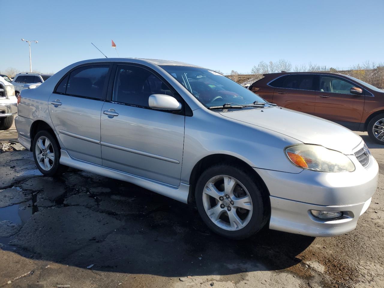 2005 Toyota Corolla VIN 2T1BY32E55C321007 Copart auction photo, side / hail damage thumbnail 4