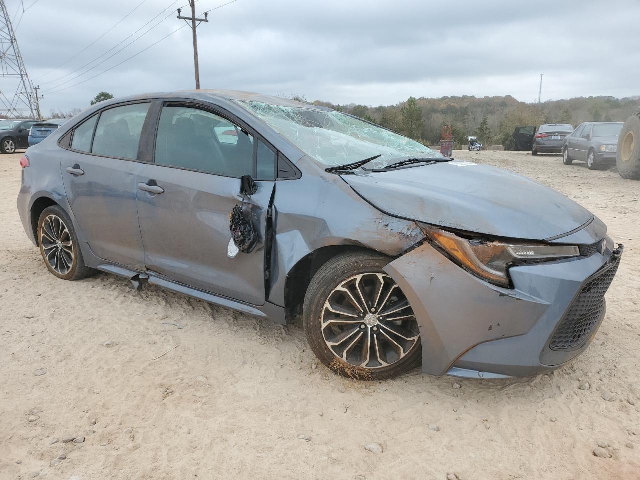 2020 Toyota Corolla VIN 5YFEPRAE4LP140076 Copart auction photo, rollover / mechanical damage thumbnail 4