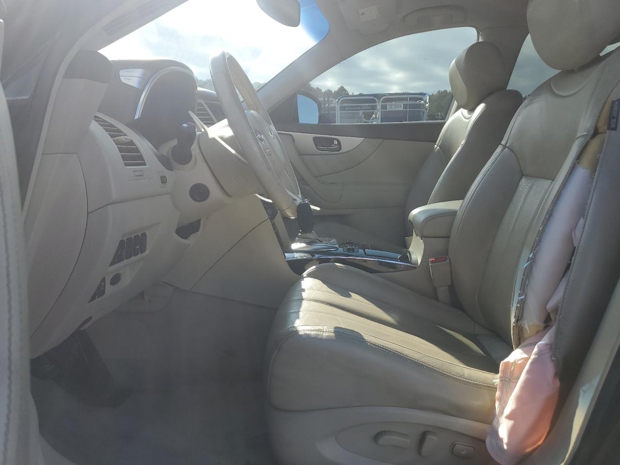 2015 Infiniti QX70 VIN JN8CS1MU1FM380112 Copart auction photo, side damage thumbnail 7