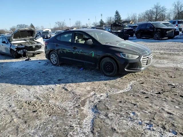 2017 Hyundai Elantra VIN KMHD74LF6HU101063 Copart auction photo, vandalism damage thumbnail 10