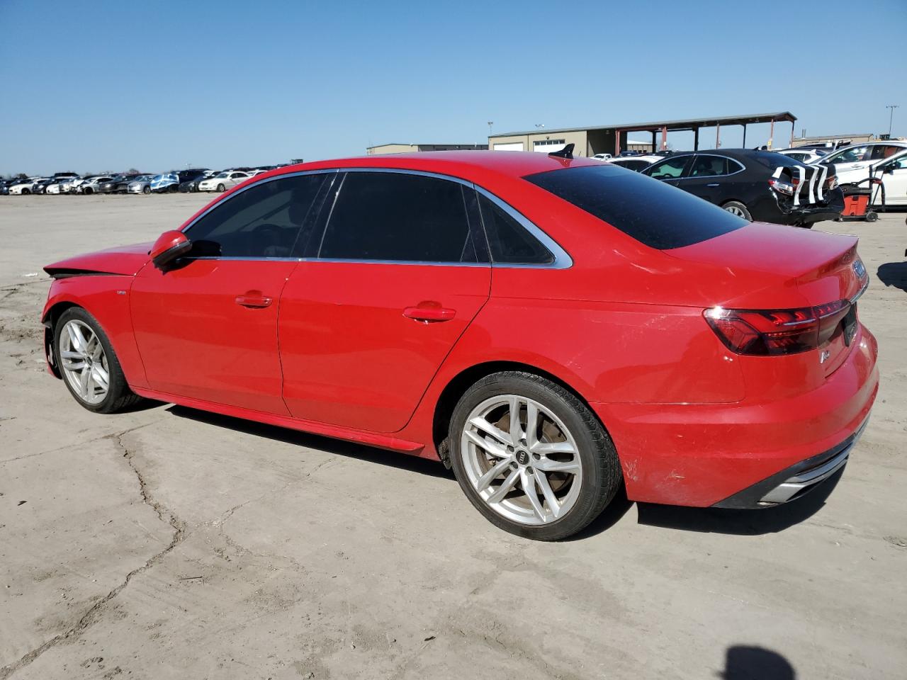 2023 Audi A4 VIN WAUEAAF43PN002886 Copart auction photo, front end / hail damage thumbnail 2