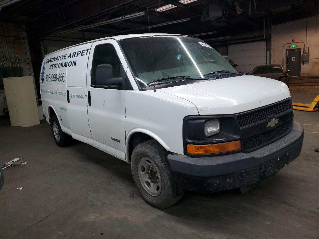 2003 Chevrolet Express VIN 1GCGG25U831113646 Copart auction photo, hail damage thumbnail 4