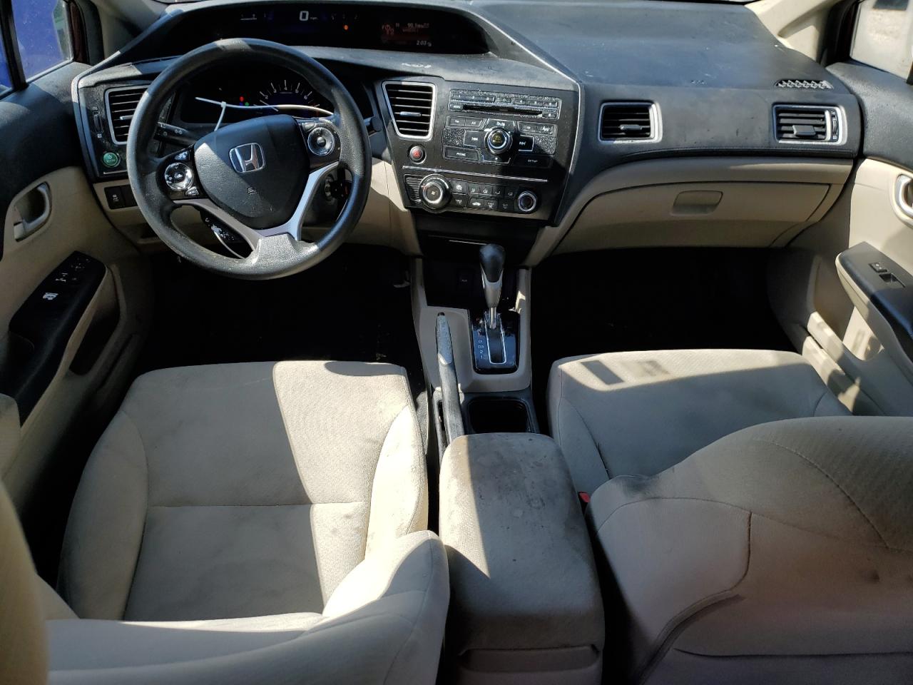 2013 Honda Civic VIN 2HGFB2F55DH527165 Copart auction photo, front end damage thumbnail 8