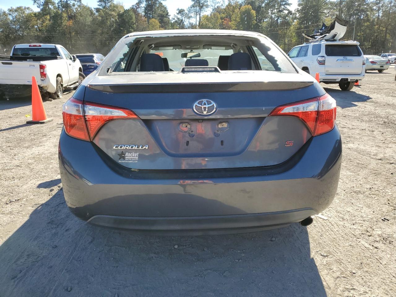 2015 Toyota Corolla VIN 5YFBURHEXFP183715 Copart auction photo, all over damage thumbnail 6