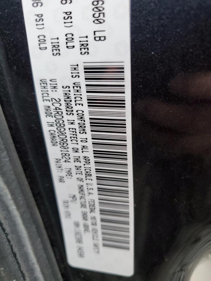 2013 Dodge Caravan VIN 2C4RDGBG0DR601824 Copart auction photo, front end damage thumbnail 15