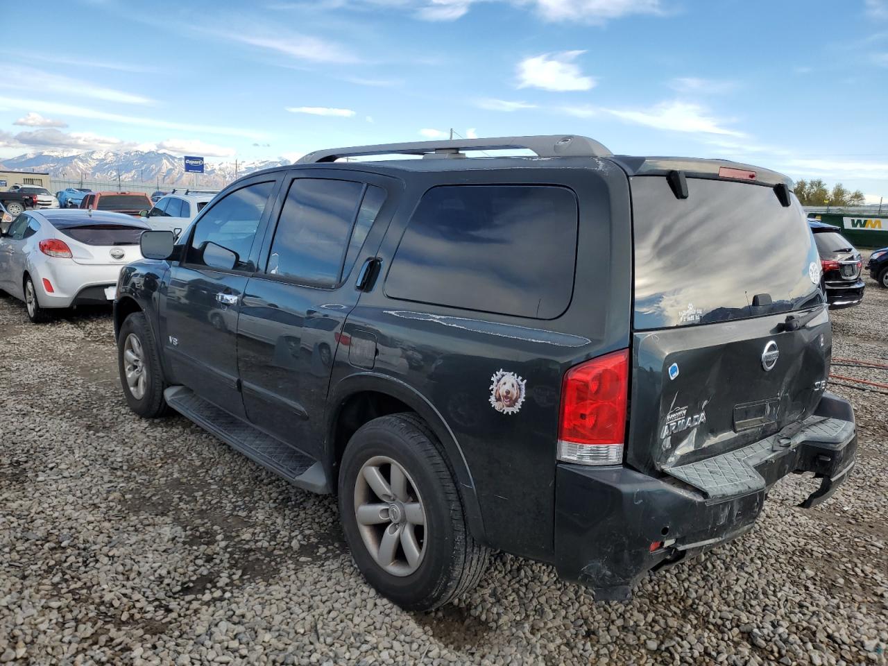 2008 Nissan Armada VIN 5N1AA08D58N605277 Copart auction photo, rear end damage thumbnail 2