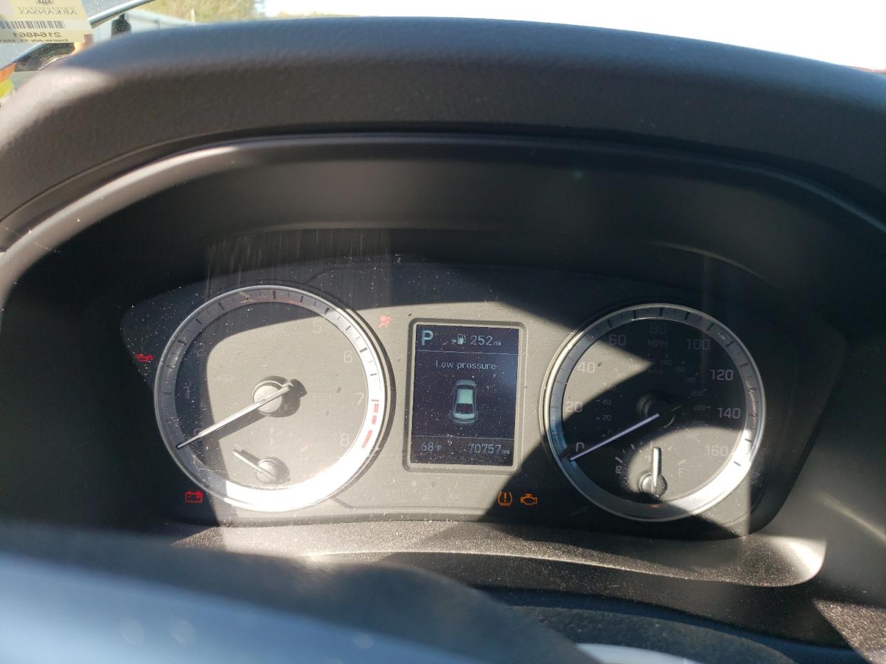 2019 Hyundai Sonata VIN 5NPE24AF0KH730457 Copart auction photo, front end / side damage thumbnail 9