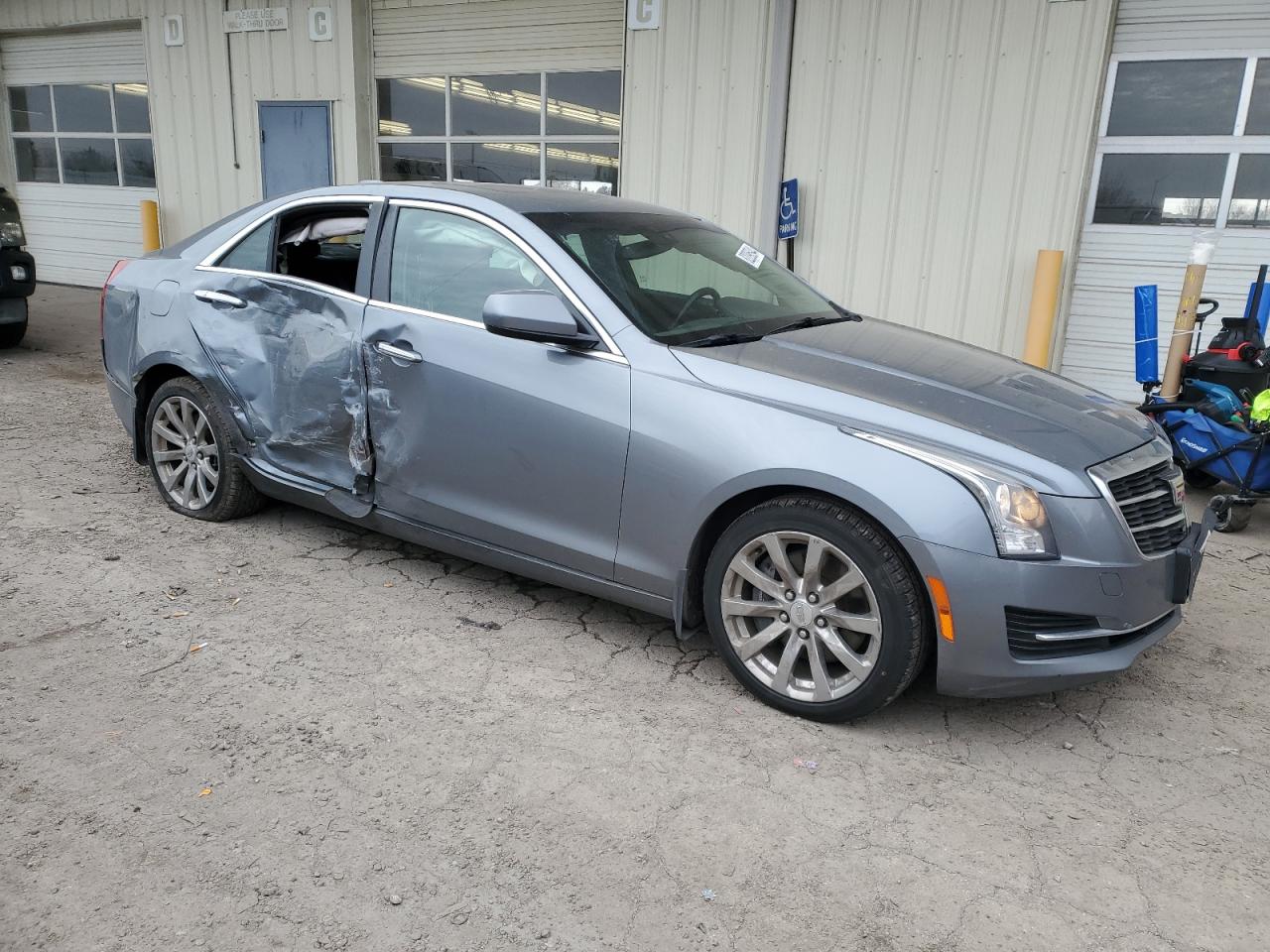 2018 Cadillac ATS VIN 1G6AE5RX9J0155962 Copart auction photo, side damage thumbnail 4