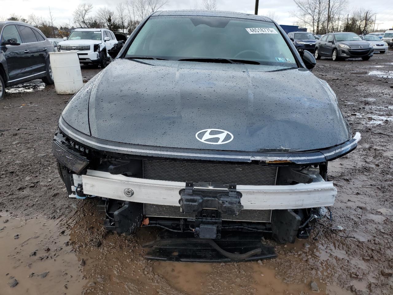 2024 Hyundai Sonata VIN KMHL14JA3RA384206 Copart auction photo, front end / side damage thumbnail 5