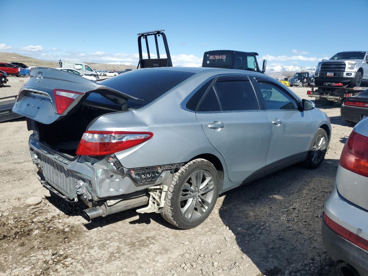 2017 Toyota Camry VIN 4T1BF1FK9HU804769 Copart auction photo, rear end damage thumbnail 3