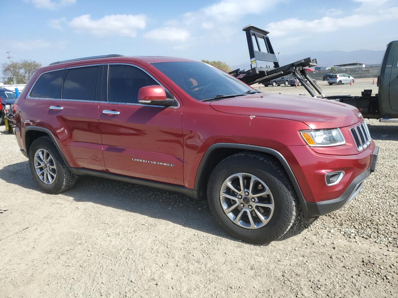 2014 Jeep Grand Cherokee VIN 1C4RJEBG8EC573519 Copart auction photo, rear end damage thumbnail 4