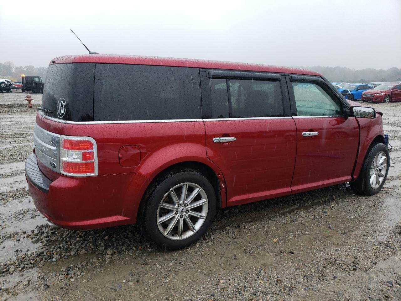 2017 Ford Flex VIN 2FMGK5D82HBA05180 Copart auction photo, front end / side damage thumbnail 3