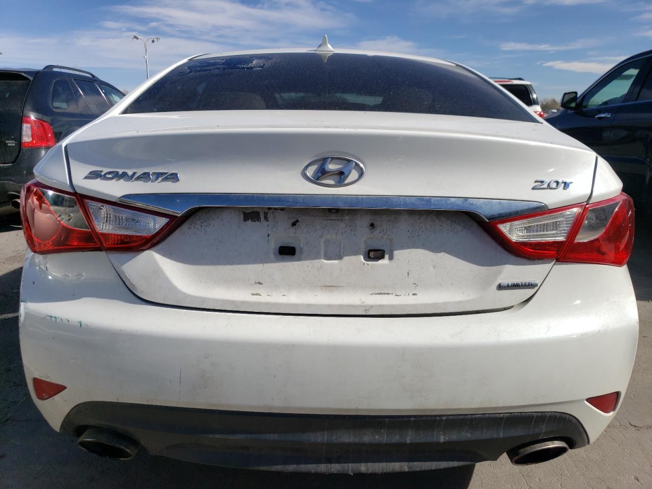 2014 Hyundai Sonata VIN 5NPEC4AB0EH910214 Copart auction photo, side / hail damage thumbnail 6