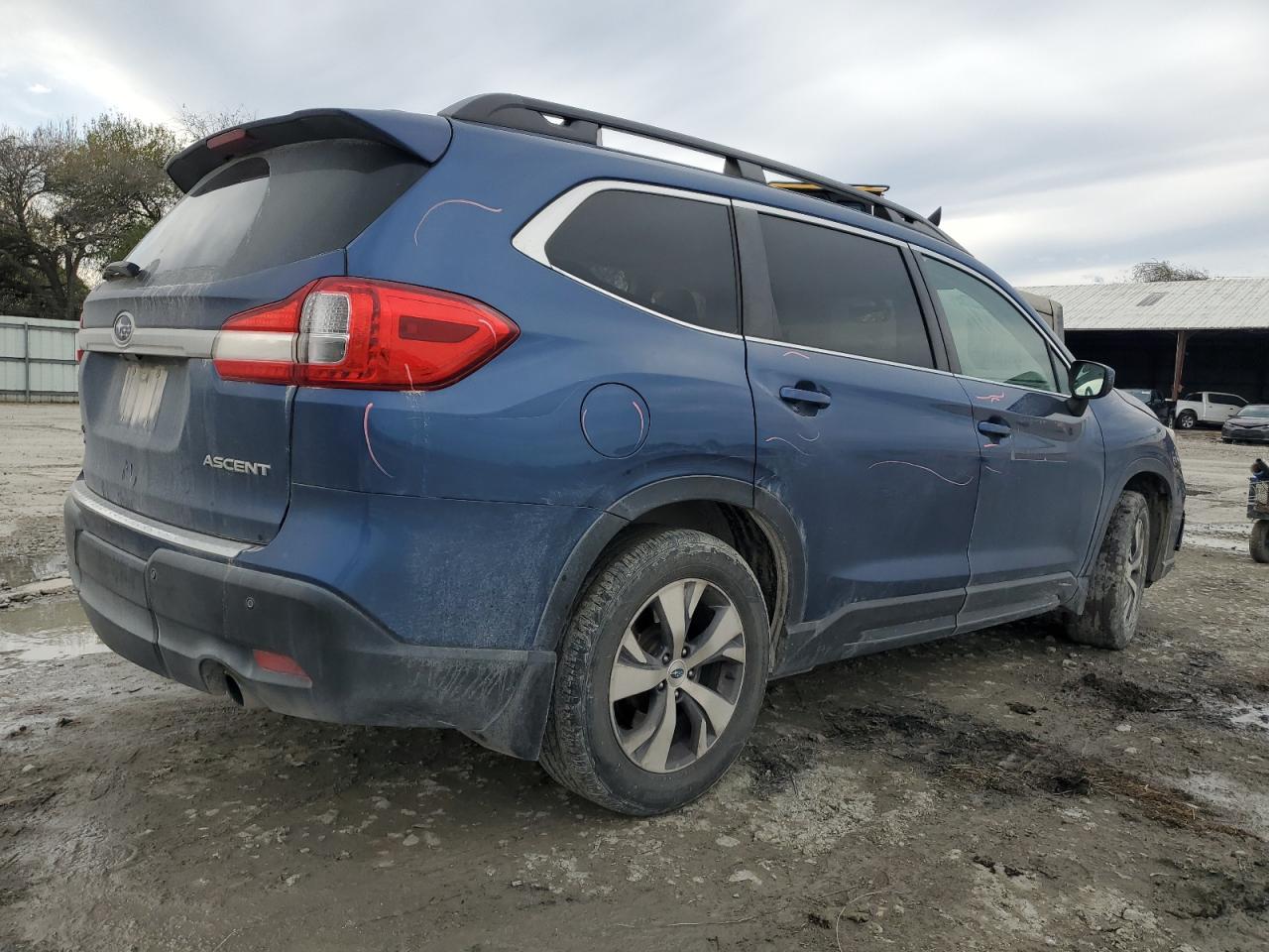 2019 Subaru Ascent VIN 4S4WMAFD3K3452276 Copart auction photo, side / front end damage thumbnail 3