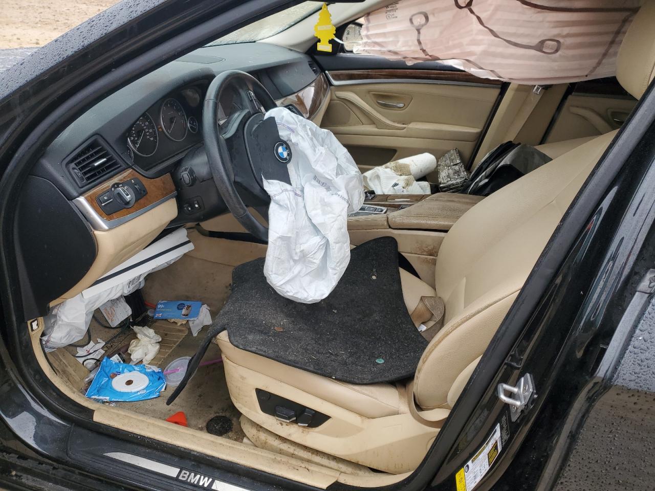 2012 BMW 5er VIN WBAXG5C58CDY28001 Copart auction photo, undercarriage / front end damage thumbnail 7