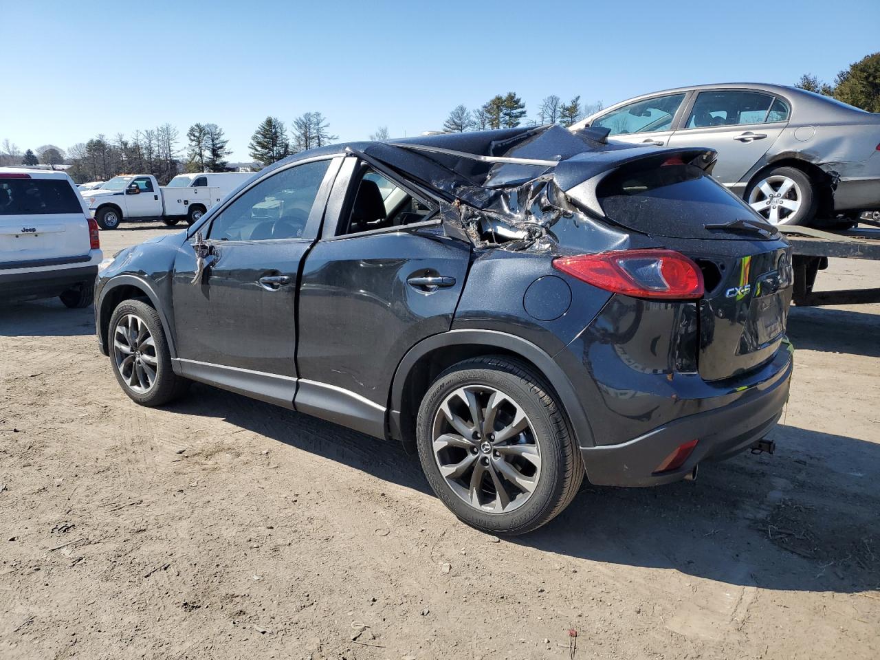 2016 Mazda CX-5 VIN JM3KE2DY4G0667676 Copart auction photo, top/roof / all over damage thumbnail 2