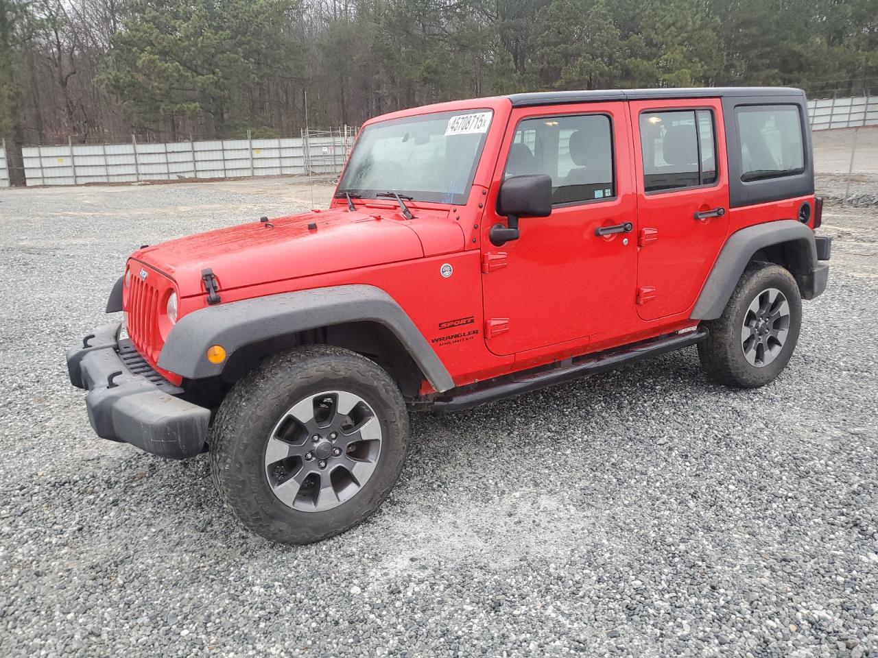 2017 Jeep Wrangler VIN 1C4BJWDGXHL506395