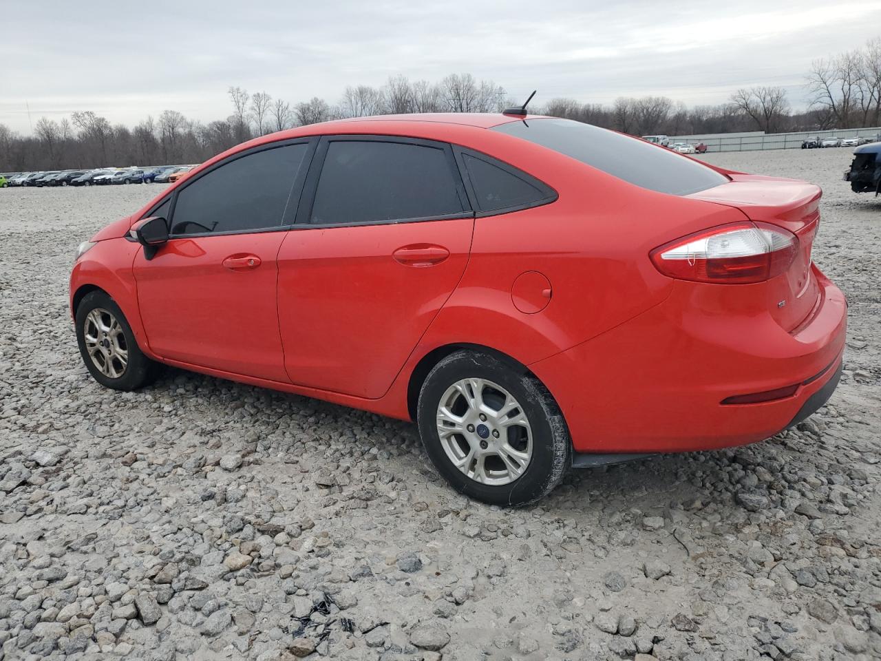 2015 Ford Fiesta VIN 3FADP4BJ8FM214384 Copart auction photo, front end / side damage thumbnail 2
