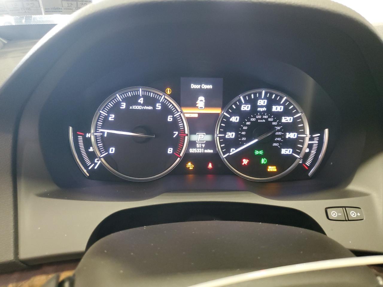 2020 Acura MDX VIN 5J8YD4H85LL016997 Copart auction photo, side / top/roof damage thumbnail 9
