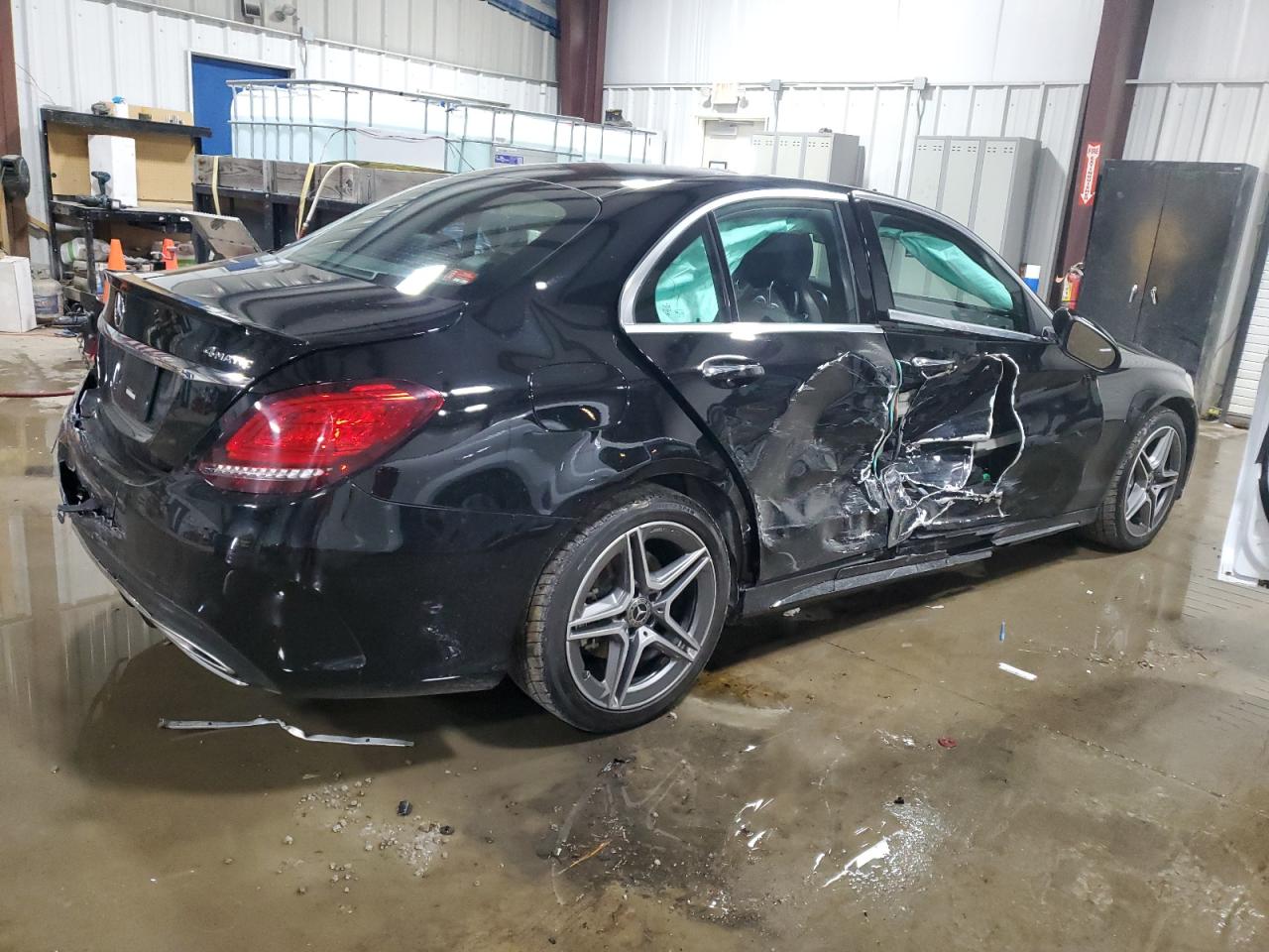 2020 Mercedes-Benz C-klasse VIN W1KWF8EB9LR580257 Copart auction photo, side damage thumbnail 3
